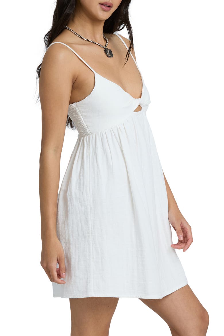 In a Twist Cotton Minidress, Alternate, color, SALT CRYSTAL