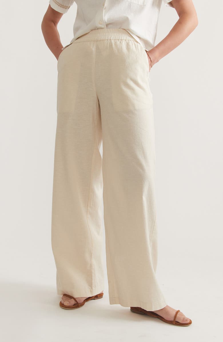 Marine Layer Allison Wide Leg Trousers, Main, color,