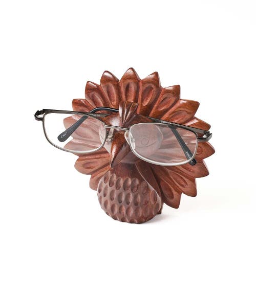 Matr Boomie Peacock Glasses Holder Stand In Brown