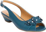 Comfortview The Rider Leather Like Slingback