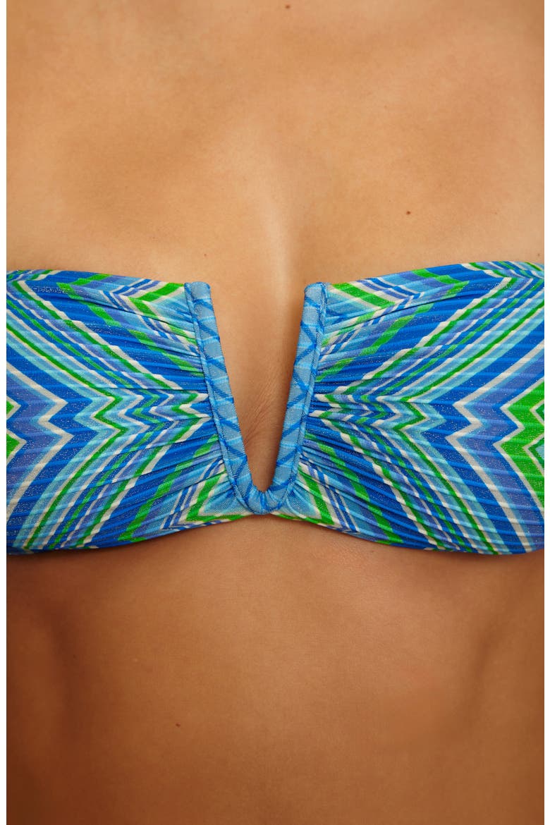 High Neck Bikini Top, Alternate, color, MULTI