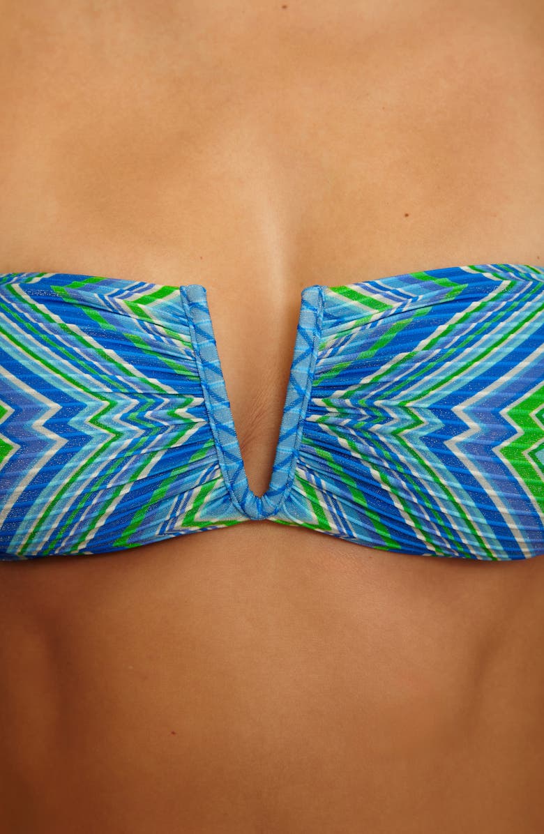 Becca High Neck Bikini Top, Alternate, color, Multi