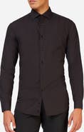 OppoSuits Black Knight Modern Tailored Fit Wrinkle Resistant Button-Up Shirt