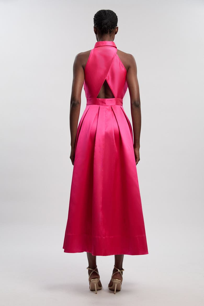 Collared Maxi Dress, Alternate, color, Fuchsia