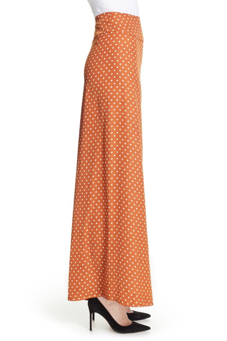 Polka Dot Palazzo Pants, Alternate, color, AMBER POLKA DOT