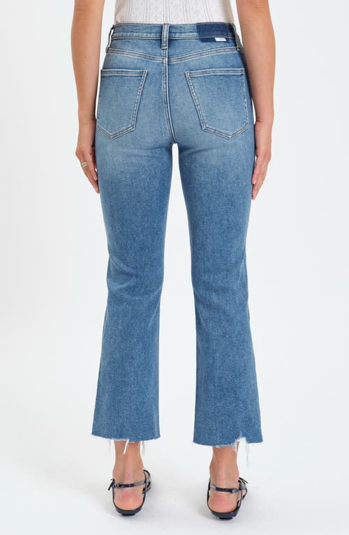 Daze Shy Girl High Waist Crop Flare Jeans In Wide Awake Vintage