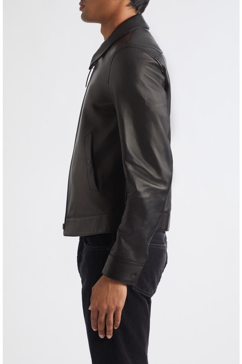 Leather Jacket, Alternate, color, NAA BLACK