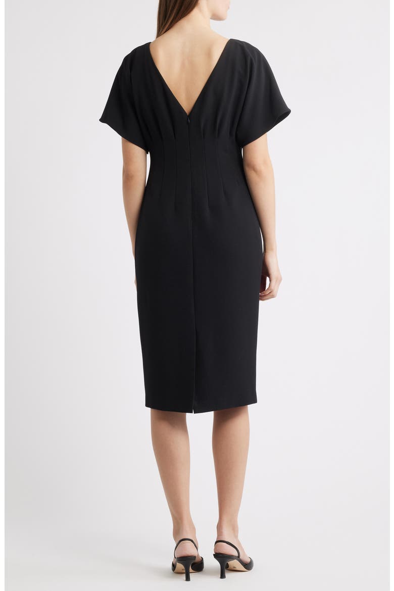 black flutter sleeve dress Stretch Deep V Maxi Youll be the toast of the party when you arrive in the Lulus Simply Delightful Black Tie Flutter Sleeve Tie Back Satin