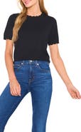 CeCe Scallop Neck Sweater