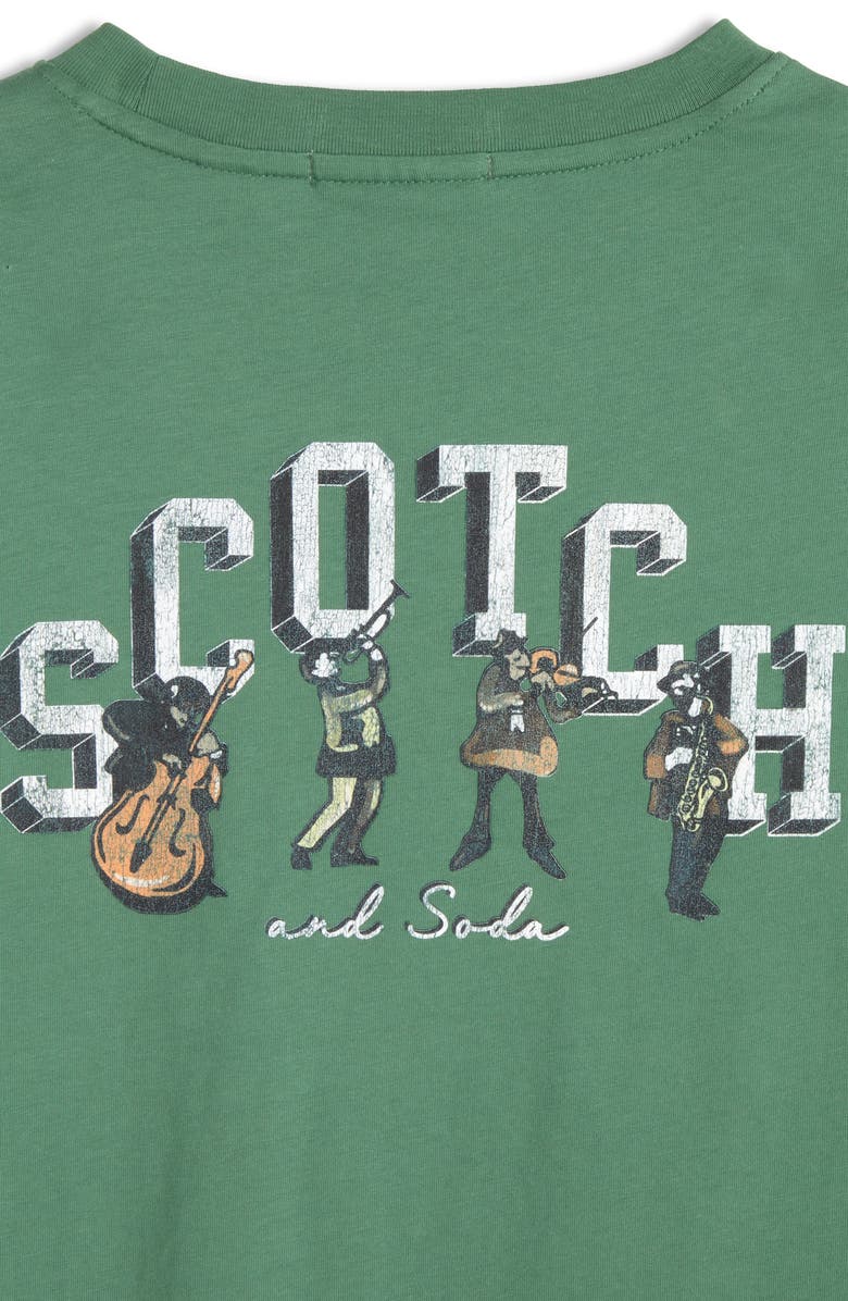 Scotch & Soda Logo Graphic T-Shirt, Alternate, color, Myrtle