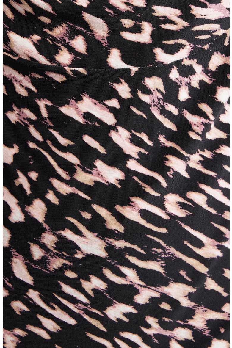 Abstract Print Cowl Neck Top, Alternate, color, BLACK MULTI/ BLACK