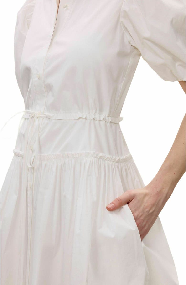 Rebecca Taylor Yara Shirt Dress, Alternate, color, Milk