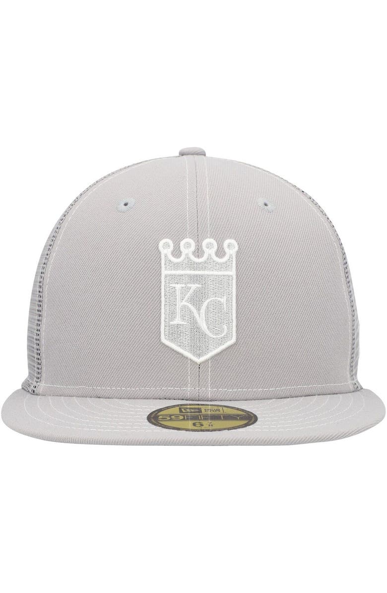 New Era Men's New Era  Gray Kansas City Royals 2023 On-Field Batting Practice 59FIFTY Fitted Hat, Alternate, color, 