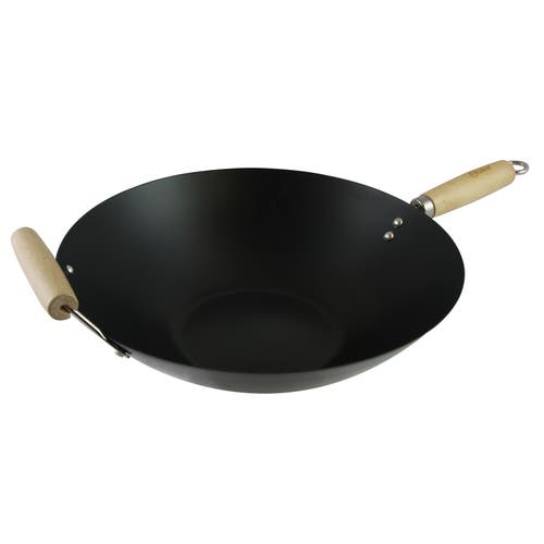 Oster Findley 13.7 In. Carbon Steel Wok In Black