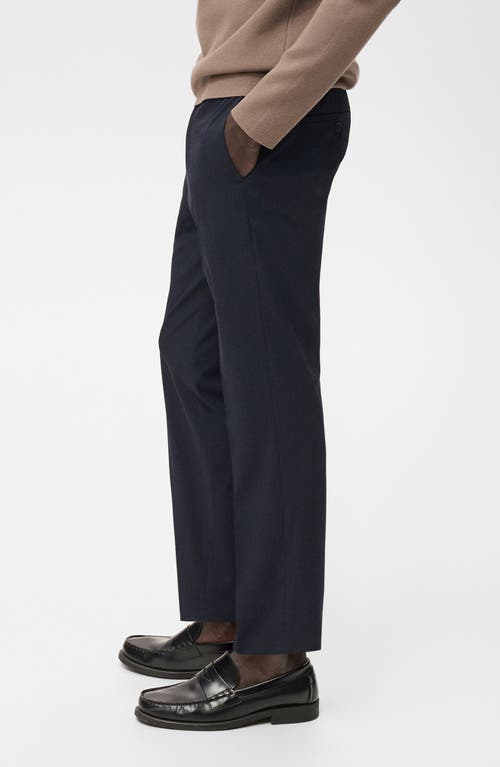 Mango Bologna Slim Fit Stretch Pants In Animal Print