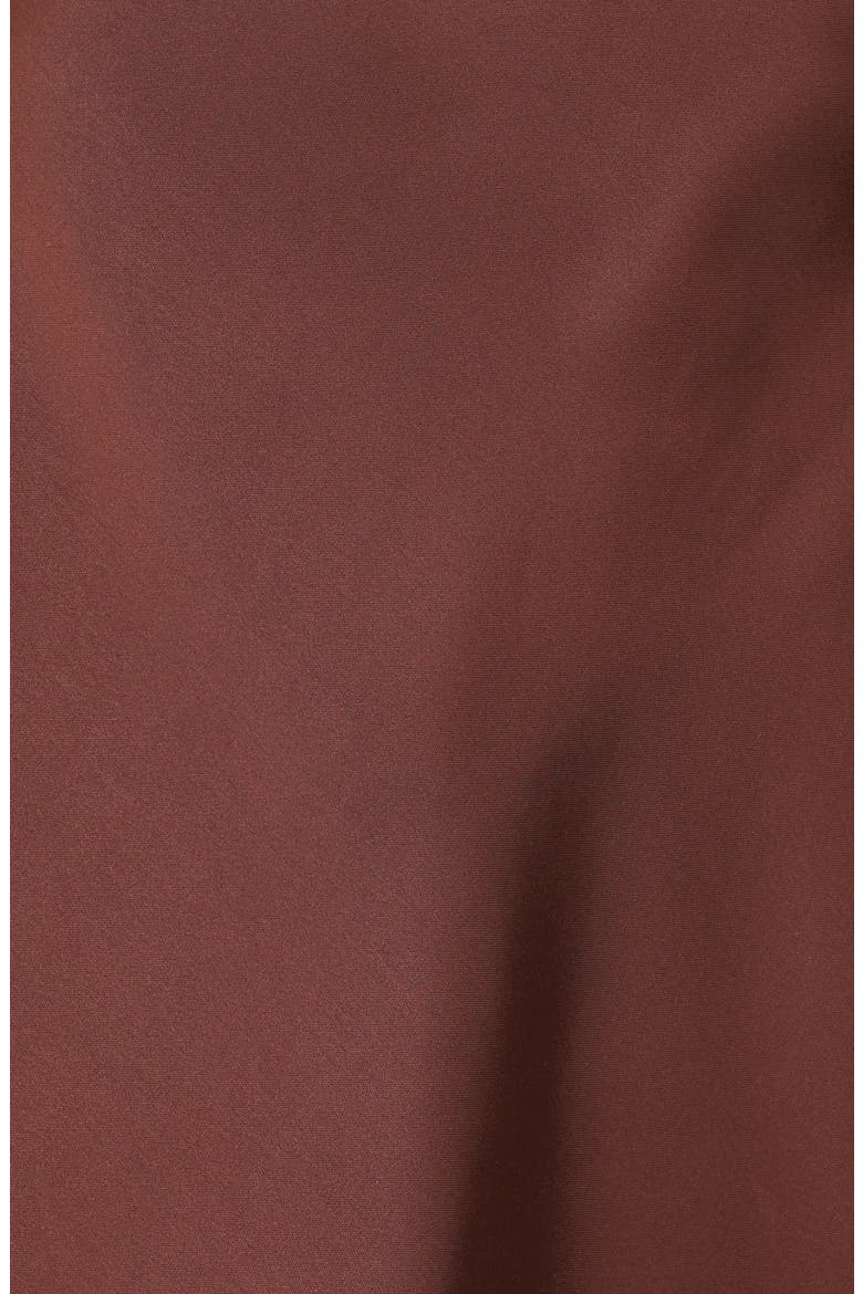 Charmer Wide Leg Satin Pants, Alternate, color, DARK BROWN