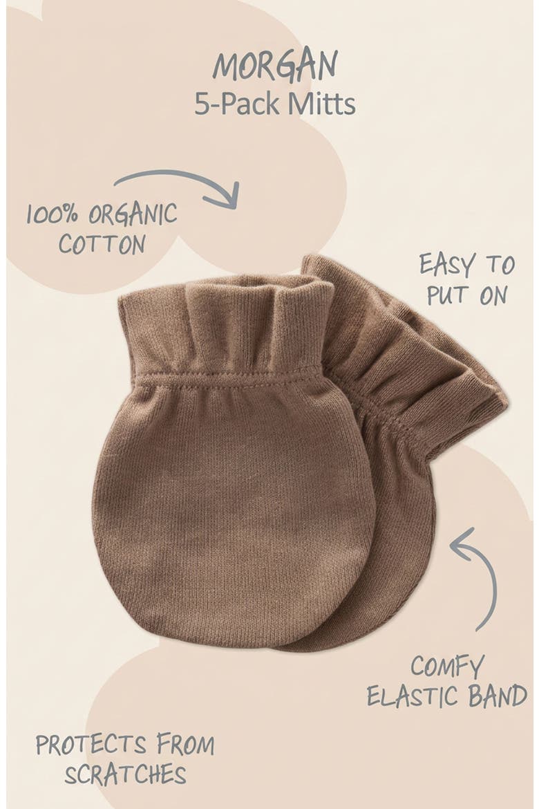 Kids' Morgan 5-Pack Mittens, Alternate, color, NATURAL