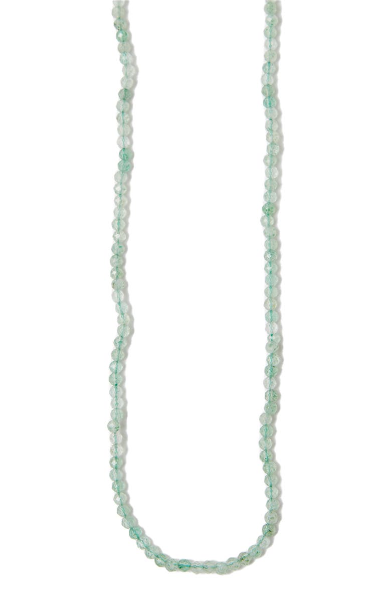 Argento Vivo Sterling Silver Green Aventurine Beaded Necklace, Main, color, 