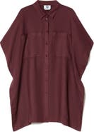 Marina Rinaldi Voyage Collection Linen Canvas Button-Up Tunic
