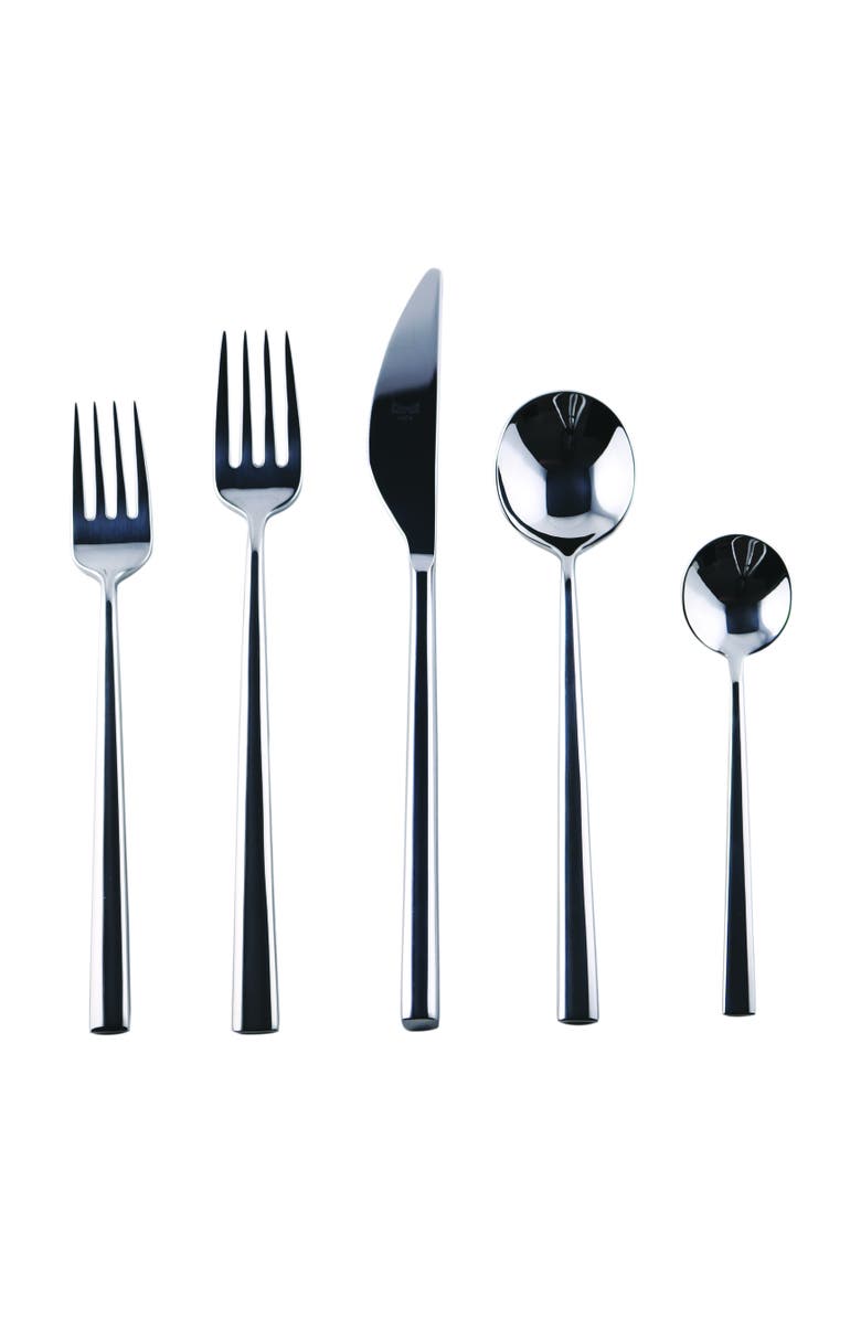 Mepra Movida Flatware Set - 5 Pieces, Main, color, Silver