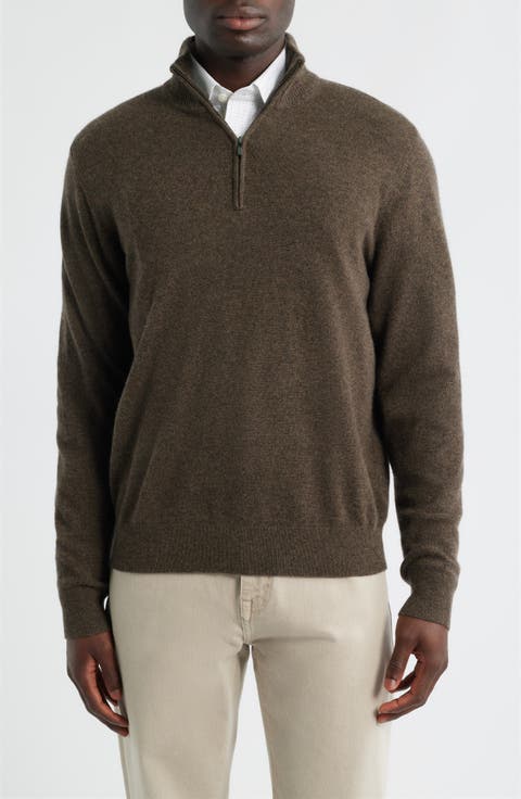 Quarter Zip Cashmere Sweater