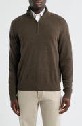 Nordstrom Quarter Zip Cashmere Sweater