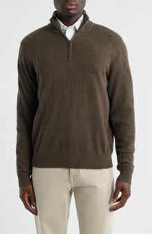 Nordstrom Quarter Zip Cashmere Sweater