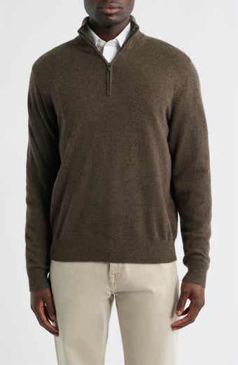 Nordstrom Quarter Zip Cashmere Sweater