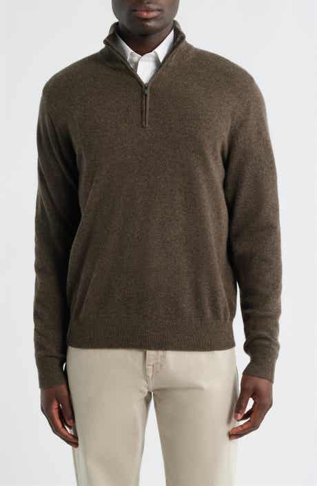 Nordstrom Quarter Zip Cashmere Sweater