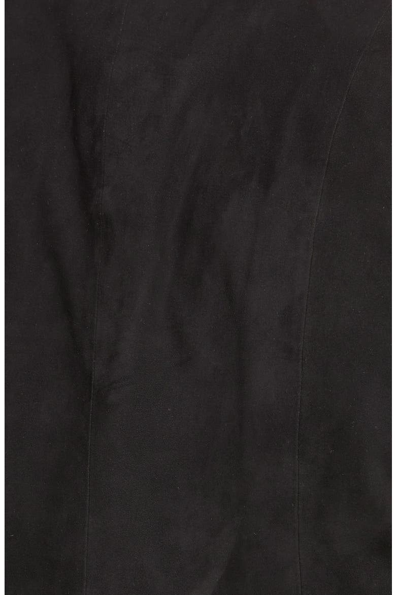 Suede & Leather Jacket, Alternate, color, BLACK