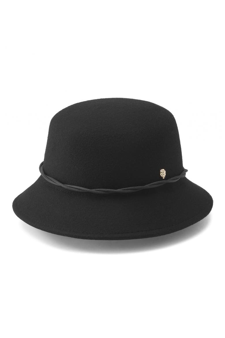 Celeste Wool Bucket Hat, Main, color, BLACK