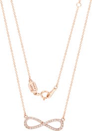 SUZY LEVIAN DIAMONDS Pavé Simulated Diamond Infinity Pendant Necklace