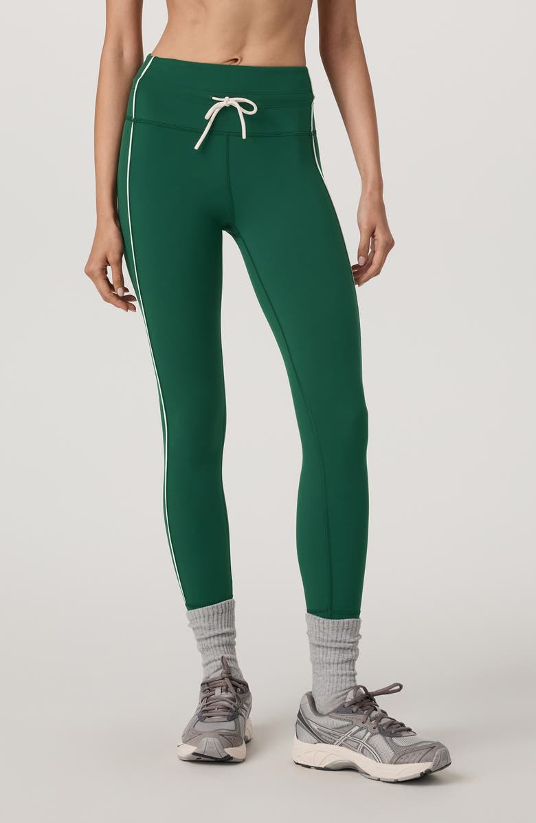 Vuori Daily Piped Drawstring Leggings, Main, color, Viridian
