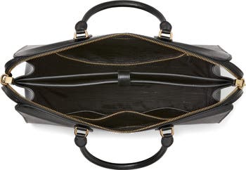 serena saffiano leather briefcase