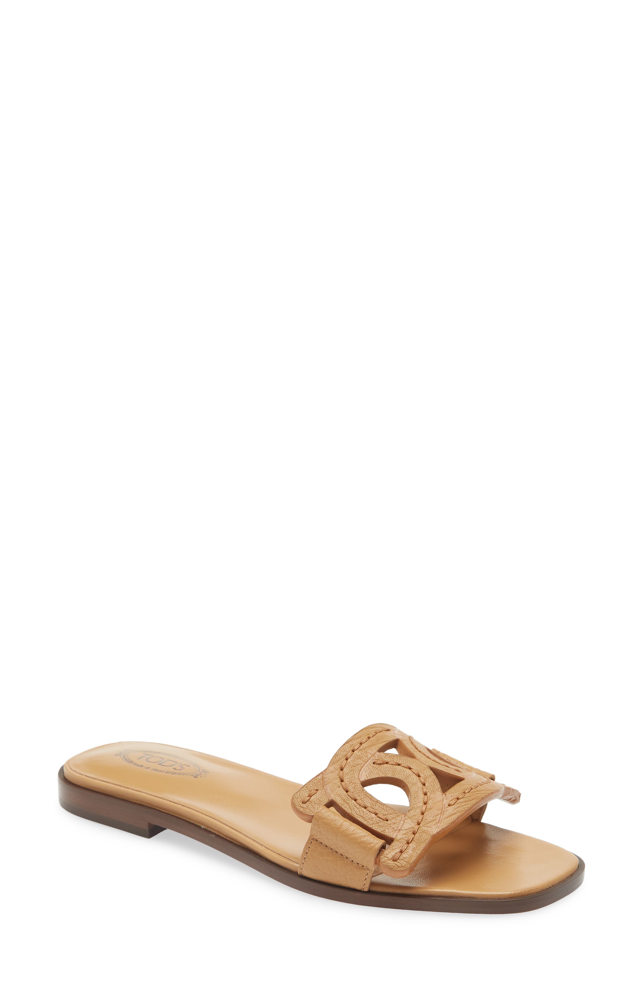 Tod's Kate Chain Detail Slide Sandal, Main, color, 