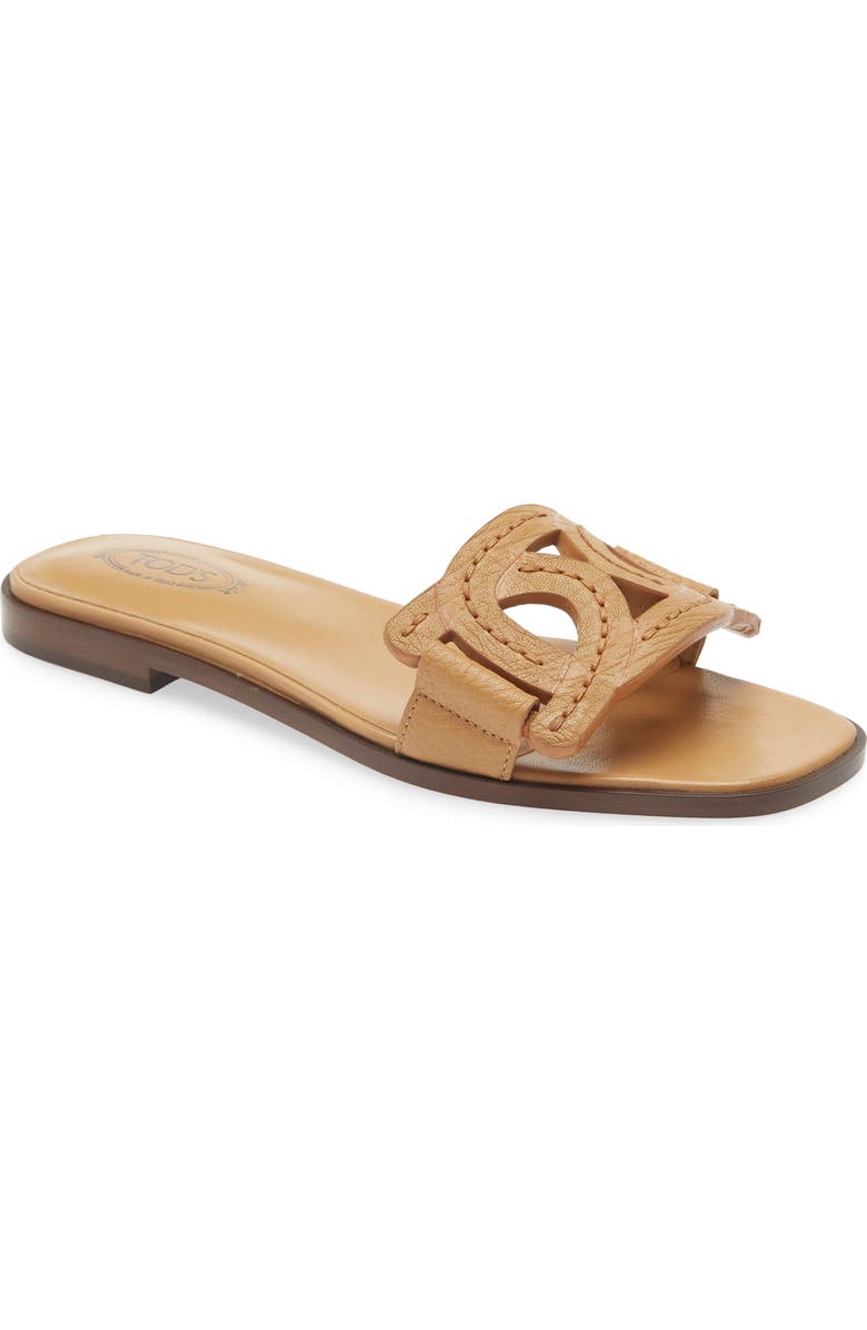 Tod's Kate Chain Detail Slide Sandal, Main, color,