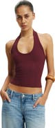 Cotton On Women's Rib Scoop Halter