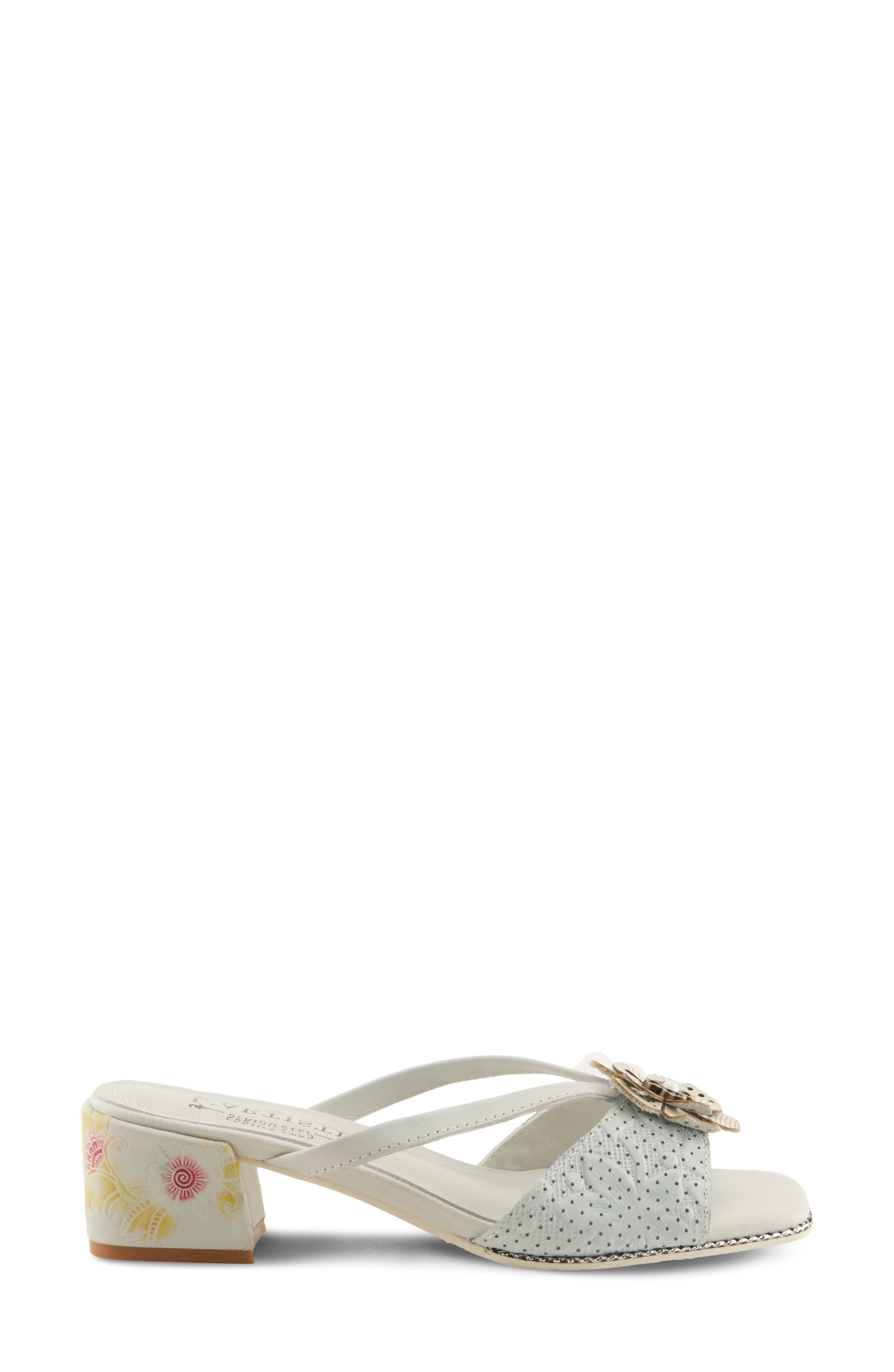 Europa Sandal, Alternate, color, OFF WHITE MULTI