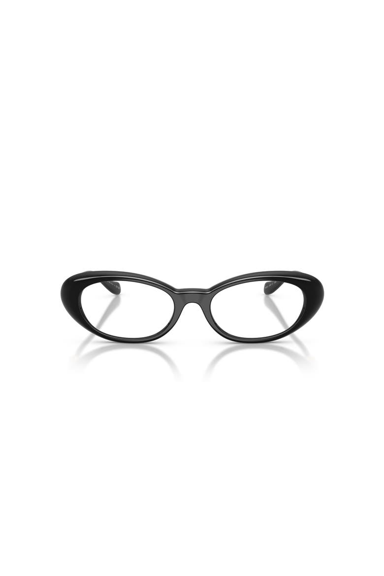 52mm Oval optical glasses, Alternate, color, Black