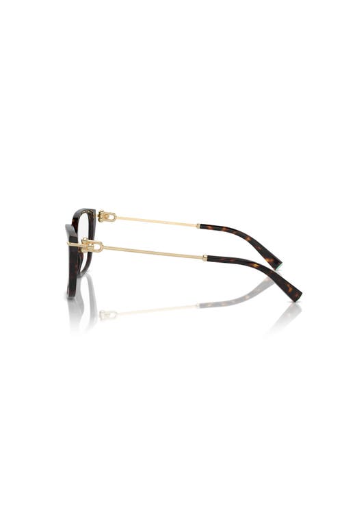 Tiffany & Co . 53mm Rectangle Optical Glasses In Brown