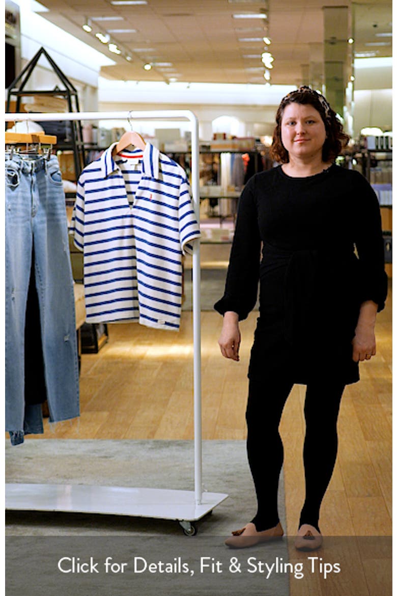 Ahoy Stripe Cotton Blend French Terry Cover-Up Polo Shirt video