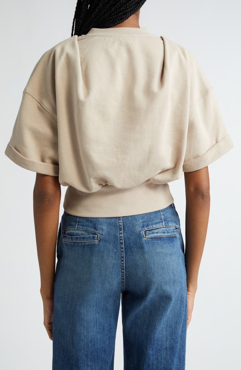3.1 Phillip Lim Crop Sweatshirt, Alternate, color, Concrete