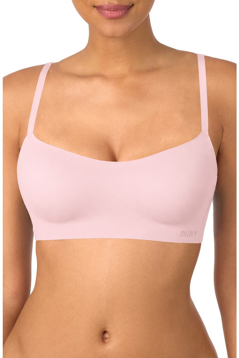 Microfiber Wireless Bra, Main, color, PEARLY PINK