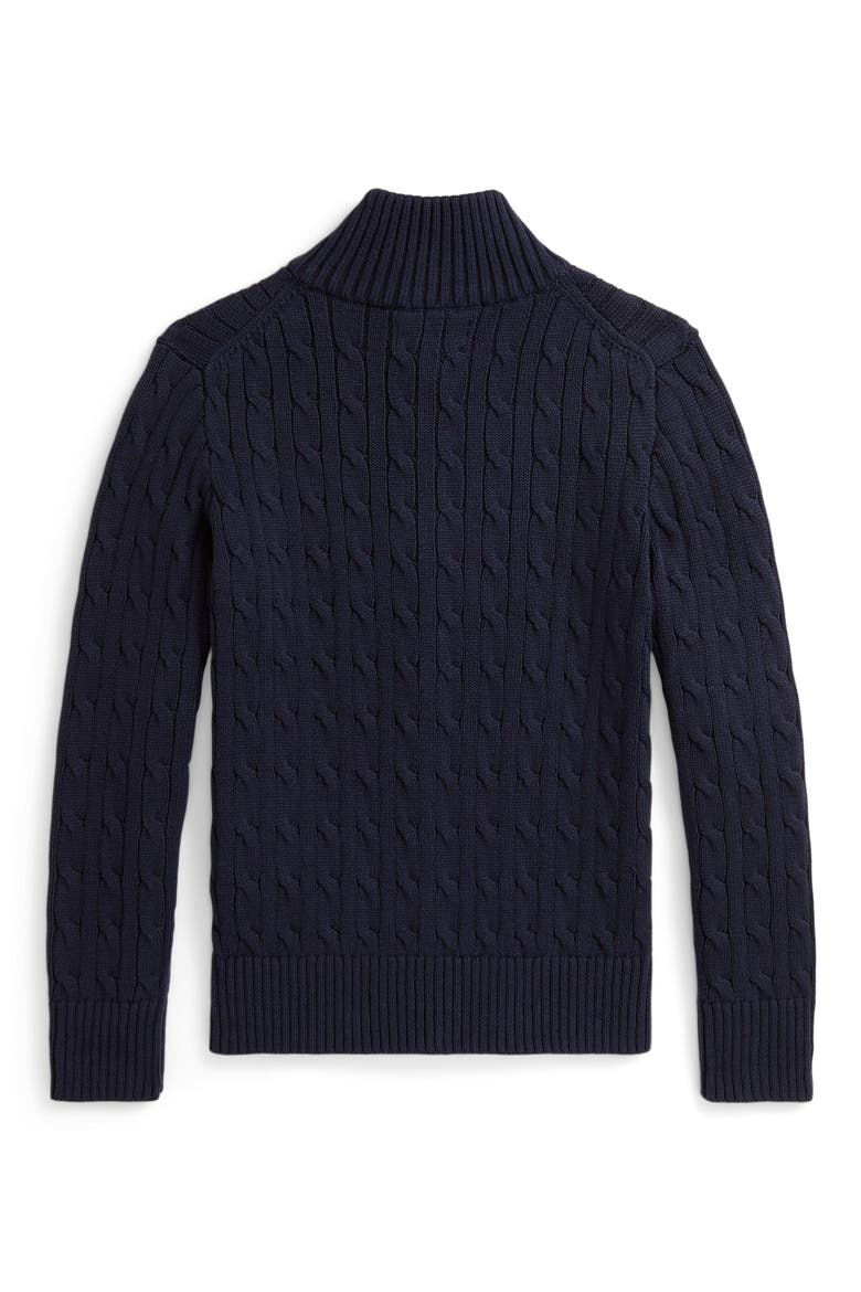 Cotton Cable Zip Cardigan (Men) | Nordstrom