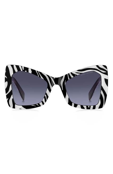 52mm Gradient Butterfly Sunglasses