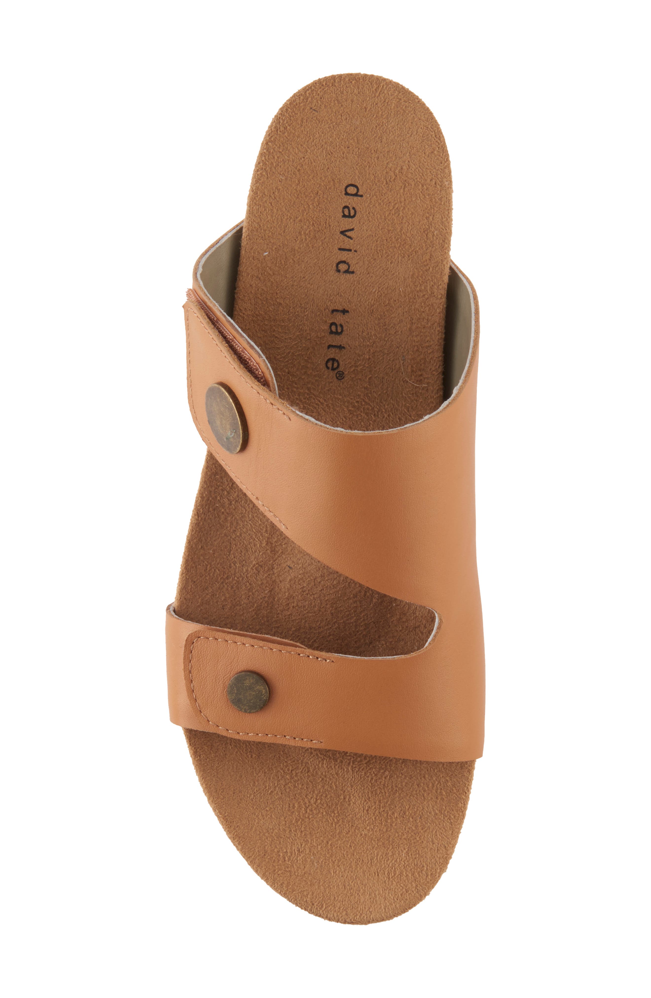 Elena Wedge Slide Sandal, Alternate, color, HONEY CALF