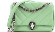 Pre-Owned Bvlgari Serpenti Cabochon Shoulder Bag Diagonal Quilted Leather Small