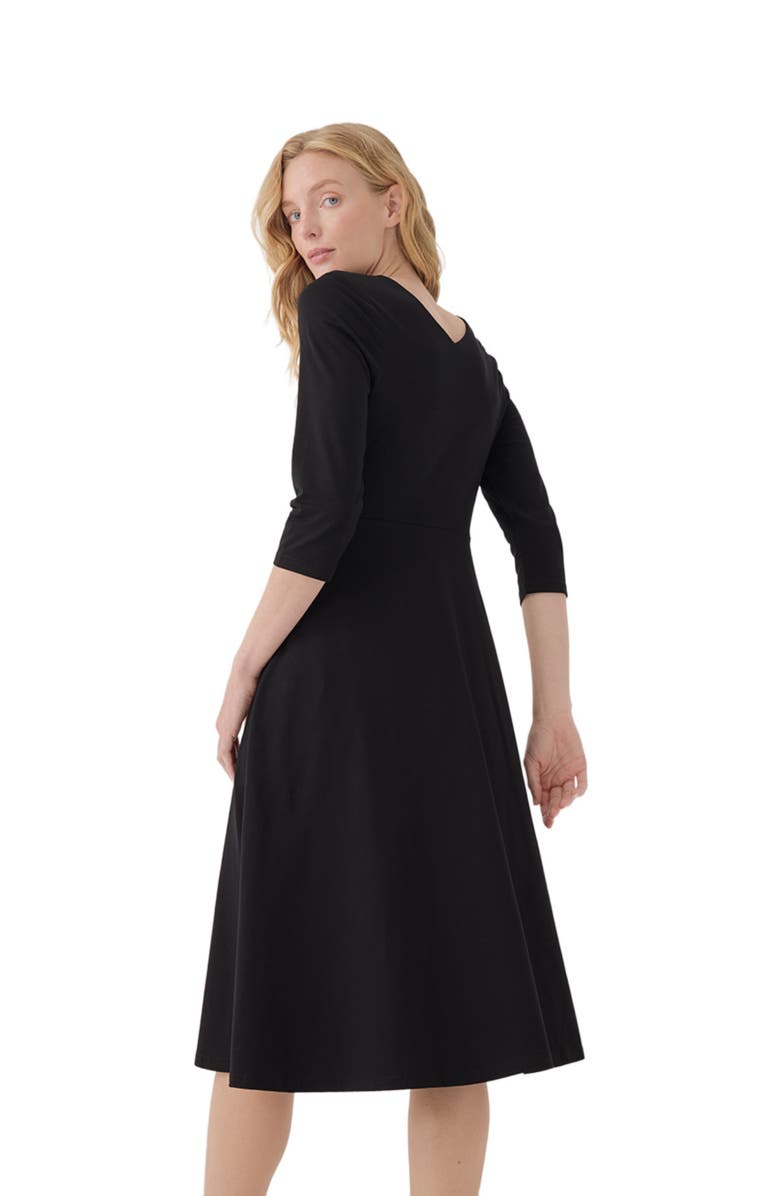 Pact Organic Cotton Fit & Flare Midi Party Dress - Shorty, Alternate, color, 