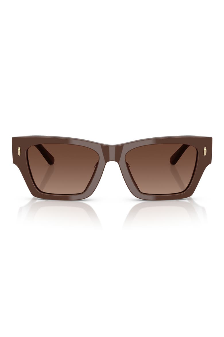 52mm Rectangular Sunglasses, Main, color, BROWN GRADIENT