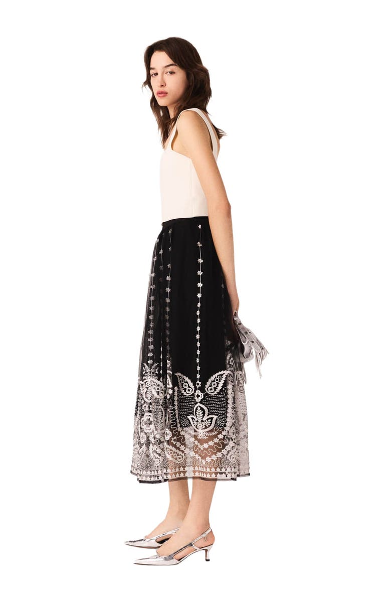 maje Knit crop top, Alternate, color, Ecru
